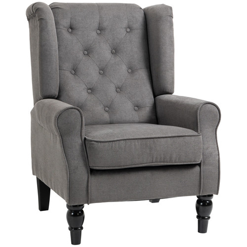 Accent armchair retro tufted - accent,
