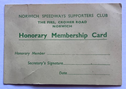 Norwich stars vintage - norwich, speedway