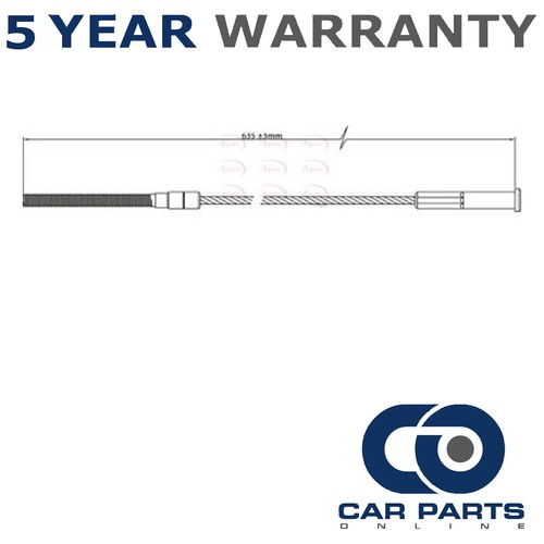 Hand brake cable - brake, cpo