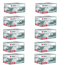 10pcs Agfa APX 100 135-36