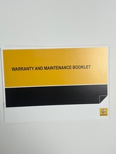 Renault Laguna Service History Book Blank