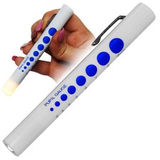 Qualicare First Aid Nurses Doctor Paramedic Medical Pen Torch Light +Pupil Gauge