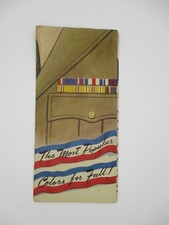 1940's SERVICE RIBBONS & DECORATIONS ADVERTISING BROCHURE MENS CLOTHING NJ