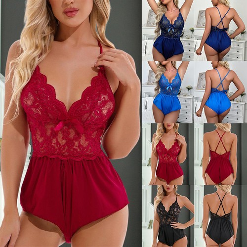 Women sexy crotchless lace - women,