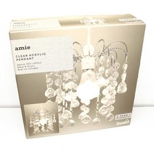 Dunelm Amie Jewel Easy Fit Pendant Shade (Clear Acrylic Pendant): New, Unopened