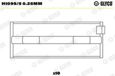 CRANKSHAFT BEARING H1095/5