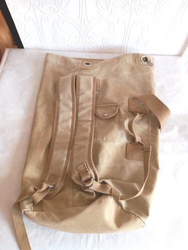 Vintage canvas duffle kit bag - kit,