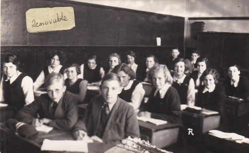 Old photo classroom - old,