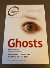 GHOSTS 2000 Henrik Ibsen Royal Exchange Manchester Theatre Flyer / Handbill
