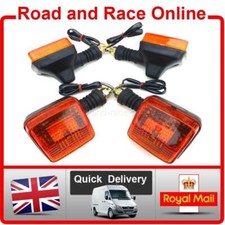 Replacement Indicators x 4 Front & Rear Rubber Stem Large Head S/S Classic Style