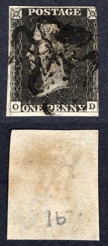 Penny black plate - penny, (od)