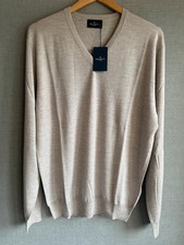 Hackett men stone beige Merino