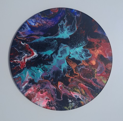 Handmade painting fluid art - handmade,