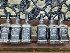 Jack Daniels 70cl  Empty Bottles X 6 Crafting/ Upcycle/ Man Bar