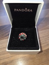 Pandora Chrsitnas Charm S925 Red and White Reag Style