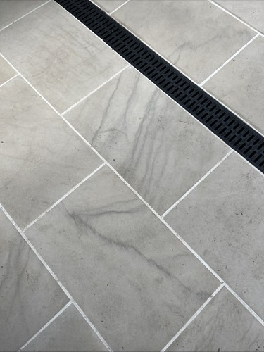 Smooth beige sandstone paving - smooth,