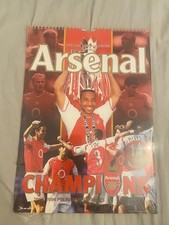 ARSENAL FOOTBALL CLUB OFFICIAL CALENDAR 2004 EXCELLENT CONDITION