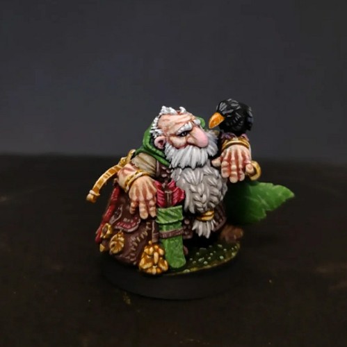 Painted miniature dwarf ranger - miniature,