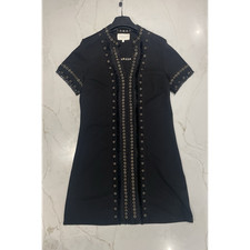 DOMSEI Black Eyelet Mini Short