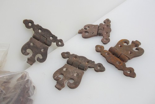 Vintage iron hinge cupboard - iron,