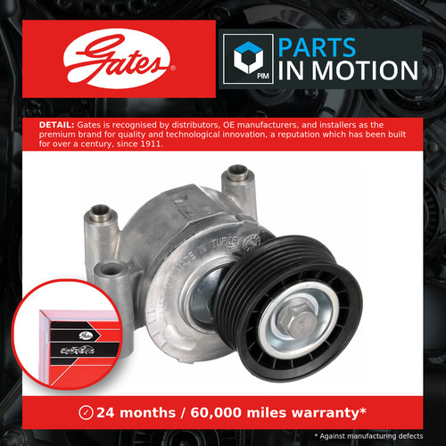 Aux belt tensioner - belt, fits