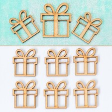 25 x Present Gift Boxes Wooden