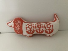 Jane Foster Retro Sausage Dog Dachshund Linen Mollie Makes Pin Cushion