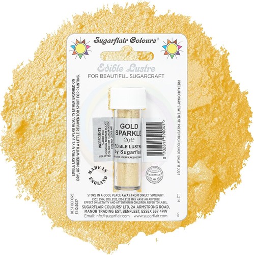 Gold sparkle edible lustre - gold,