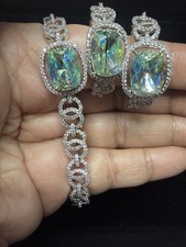 Blue/green Swarovski Inspired