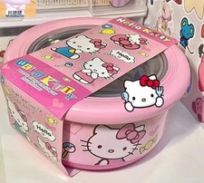 Sanrio Hello Kitty Stainless Steel Bow With Lid Food Container 420ml Kids Gift