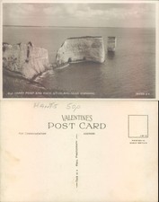 Old Harry Point and Rock Studland Swanage Valentine's Landscapes Seascape Famous