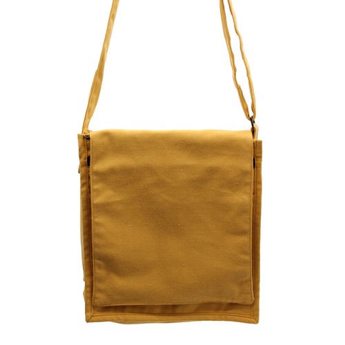Cotton canvas bag yellow - cotton,