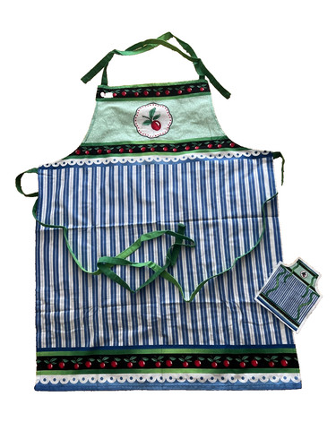Child cotton apron pinny - /,
