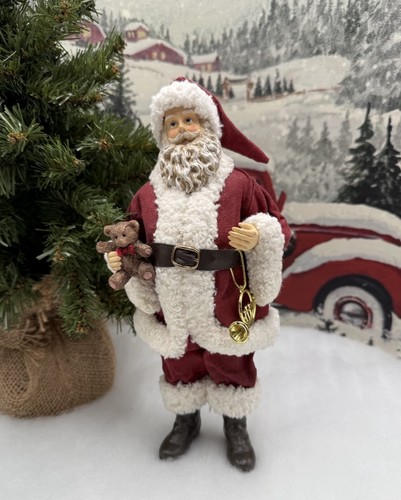 Christmas santa fabric mache - santa,