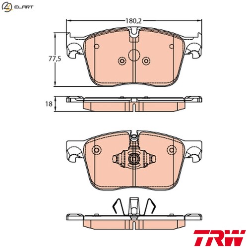 Brake pad set - brake,