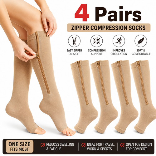 Zip compression socks - zip,