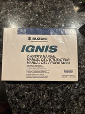 Suzuki ignis owners manual - suzuki,
