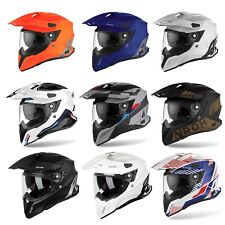 AIROH COMMANDER MOTORCYCLE HELMET ON / OFF ROAD HELMET DUAL SPORT DUAL VISOR
