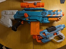 Blue Nerf Elite Duo; Zombie Elite Longshot and Elite 2.0 Commander