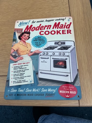 1960s cooker metal wall - ,