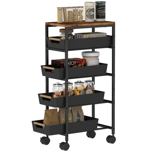 Homcom kitchen storage - storage, trolley