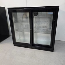 Fridge Double Glass Display Door Bottle Commercial Chiller 198 Litre Polar GL010