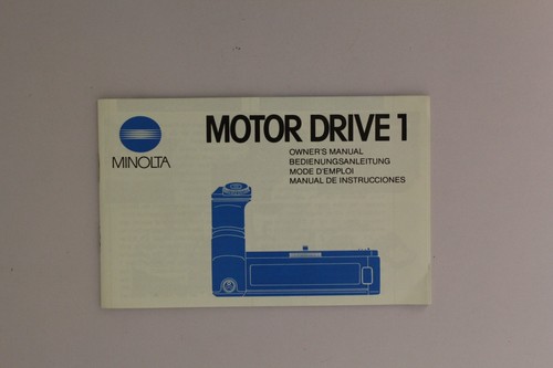 Minolta motor drive manual - motor,