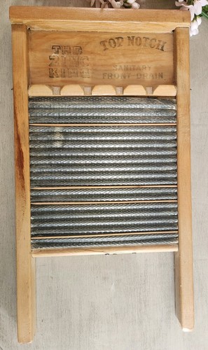 Vintage washboard wood - washboard,