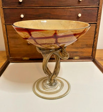 Vintage Art Glass Pedestal