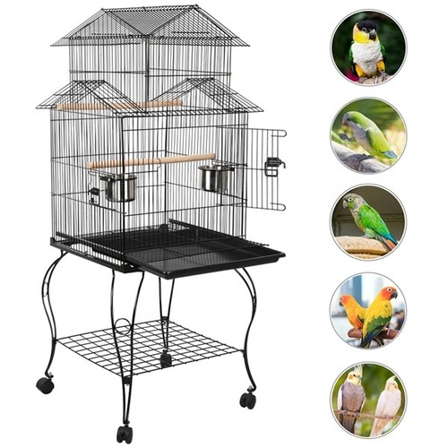 Metal bird cage roof top - metal,
