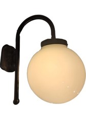 Victorian Globe Lantern Wall Light - IP44 Glass & Metal Outdoor Lamp 100W Max