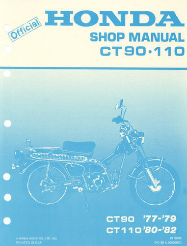 Honda ct90 ct110 service - ct90,