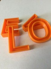 Capital Plastic Channel  Letters 12mm thick x 50mm tall 3D printed  any Colour