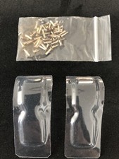 2 Pairs Of Lucas Type 469 Number Plate Light Side Lenses and Securing Rivets